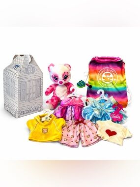 Build A Bear Lot Sweet Scent Panda Clothes Carrier Drawstring Accessories BAB
